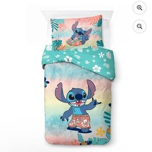 Stitch Tropical Print Kids Comforter Set - Multicolor